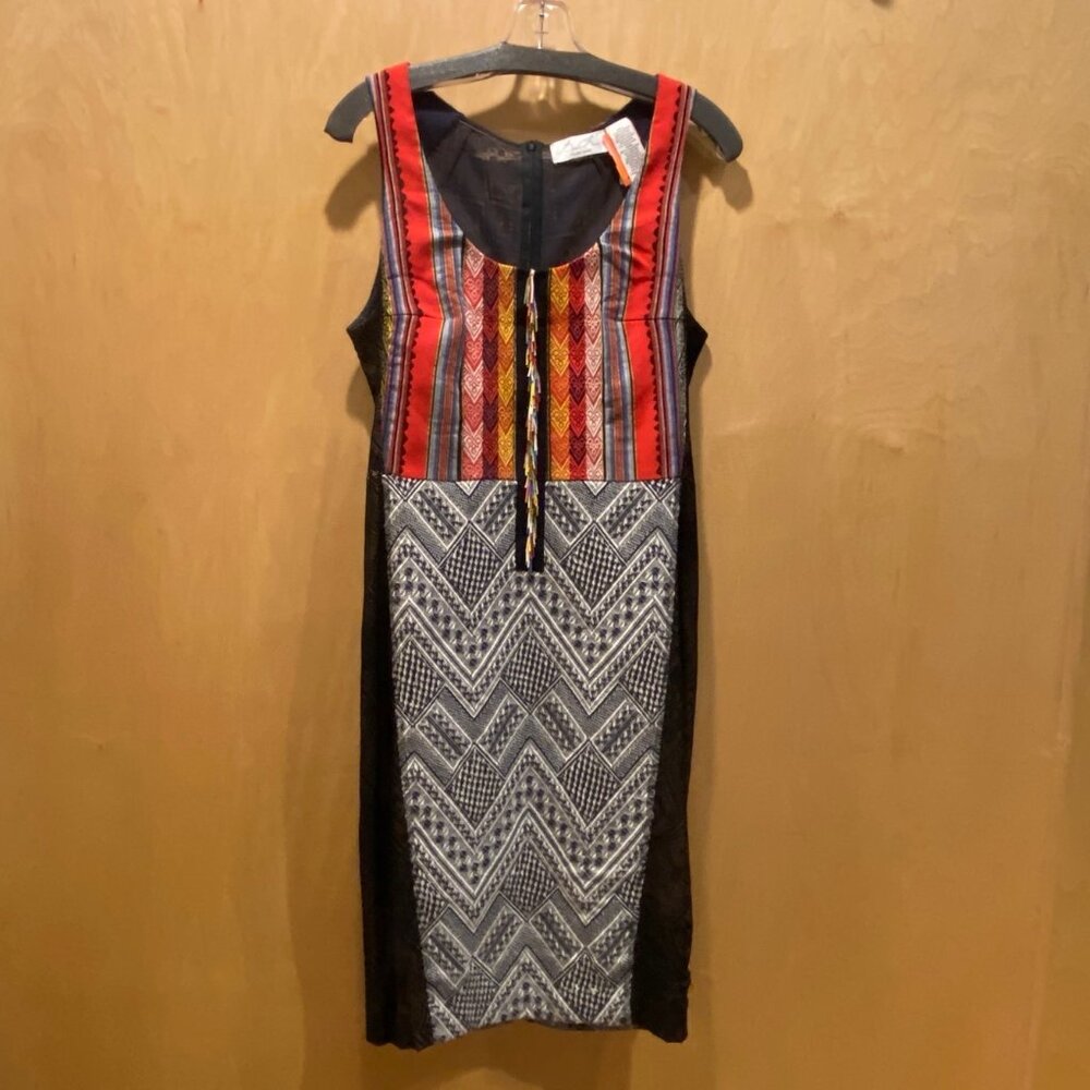 Byron Lars multi-pattern dress, M